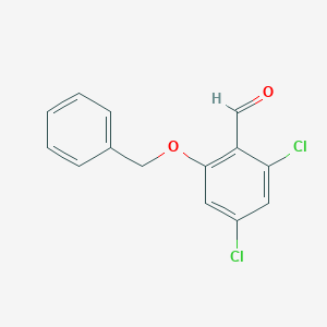 Benzaldehyde, 2,4-dichloro-6-(phenylmethoxy)- Benzaldehyde, 2,4-dichloro-6-(phenylmethoxy)-