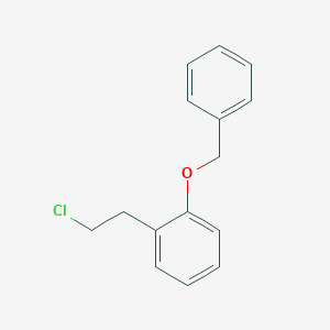 Benzene, 1-(2-chloroethyl)-2-(phenylmethoxy)- Benzene, 1-(2-chloroethyl)-2-(phenylmethoxy)-
