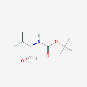 Carbamic acid, N-[(1S)-1-formyl-2-methylpropyl]-, 
1,1-dimethylethyl ester