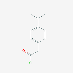 Benzeneacetyl chloride, 4-(1-methylethyl)- Benzeneacetyl chloride, 4-(1-methylethyl)-