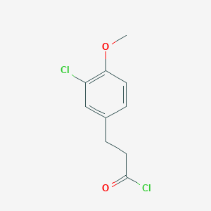Benzenepropanoyl chloride, 3-chloro-4-methoxy- Benzenepropanoyl chloride, 3-chloro-4-methoxy-