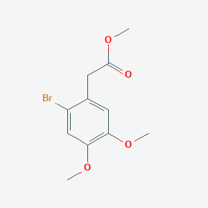 Benzeneacetic acid, 2-bromo-4,5-dimethoxy-, methyl ester Benzeneacetic acid, 2-bromo-4,5-dimethoxy-, methyl ester