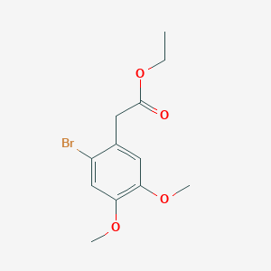 Benzeneacetic acid, 2-bromo-4,5-dimethoxy-, ethyl ester