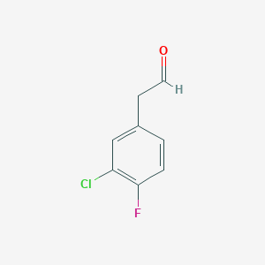 Benzeneacetaldehyde, 3-chloro-4-fluoro- Benzeneacetaldehyde, 3-chloro-4-fluoro-