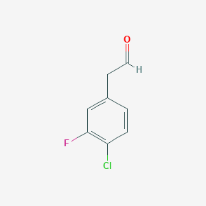 2-(4-chloro-3-fluorophenyl)acetaldehyde 2-(4-chloro-3-fluorophenyl)acetaldehyde