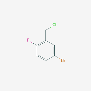 Benzene, 4-bromo-2-(chloromethyl)-1-fluoro- Benzene, 4-bromo-2-(chloromethyl)-1-fluoro-