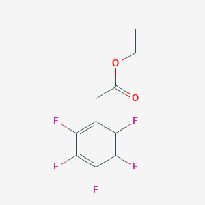 Benzene acetic acid, 2,3,4,5,6-pentafluoro-, ethyl ester Benzene acetic acid, 2,3,4,5,6-pentafluoro-, ethyl ester