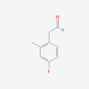 Benzeneacetaldehyde, 4-fluoro-2-methyl- Benzeneacetaldehyde, 4-fluoro-2-methyl-