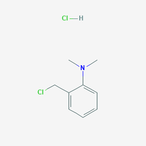 Benzenamine, 2-(chloromethyl)-N,N-dimethyl-, hydrochloride (1:1)