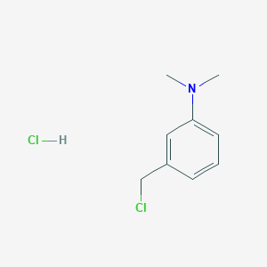 Benzenamine, 3-(chloromethyl)-N,N-dimethyl-, hydrochloride (1:1) Benzenamine, 3-(chloromethyl)-N,N-dimethyl-, hydrochloride (1:1)