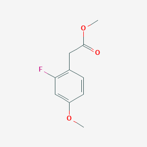 Benzeneacetic acid, 2-fluoro-4-methoxy-, methyl ester Benzeneacetic acid, 2-fluoro-4-methoxy-, methyl ester