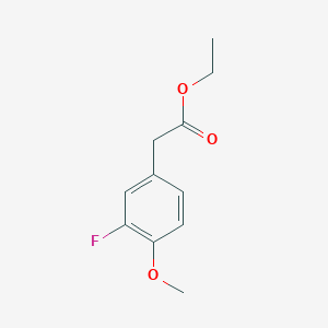 Benzeneacetic acid, 3-fluoro-4-methoxy-, ethyl ester Benzeneacetic acid, 3-fluoro-4-methoxy-, ethyl ester