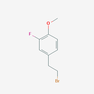 Benzene, 4-(2-bromoethyl)-2-fluoro-1-methoxy- 