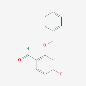 Benzaldehyde, 4-fluoro-2-(phenylmethoxy)- Benzaldehyde, 4-fluoro-2-(phenylmethoxy)-