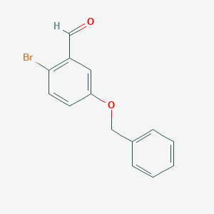 Benzaldehyde, 2-bromo-5-(phenylmethoxy)- Benzaldehyde, 2-bromo-5-(phenylmethoxy)-
