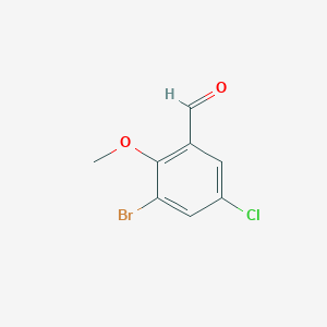 3-bromo-5-chloro-2-methoxybenzaldehyde 3-bromo-5-chloro-2-methoxybenzaldehyde