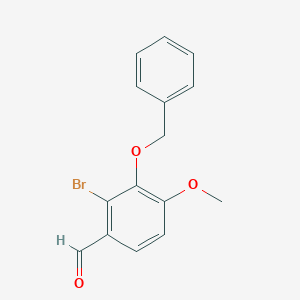Benzaldehyde, 2-bromo-4-methoxy-3-(phenylmethoxy)- Benzaldehyde, 2-bromo-4-methoxy-3-(phenylmethoxy)-