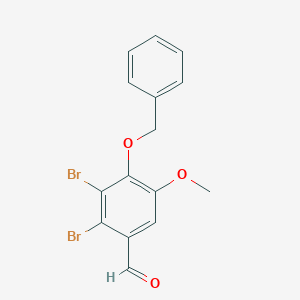 Benzaldehyde, 2,3-dibromo-5-methoxy-4-(phenylmethoxy)- Benzaldehyde, 2,3-dibromo-5-methoxy-4-(phenylmethoxy)-