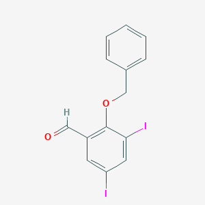 Benzaldehyde, 3,5-diiodo-2-(phenylmethoxy)-
