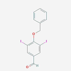 Benzaldehyde, 3,5-diiodo-4-(phenylmethoxy)- Benzaldehyde, 3,5-diiodo-4-(phenylmethoxy)-
