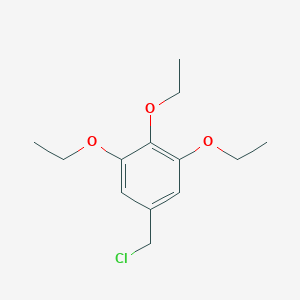 Benzene, 5-(chloromethyl)-1,2,3-triethoxy- Benzene, 5-(chloromethyl)-1,2,3-triethoxy-