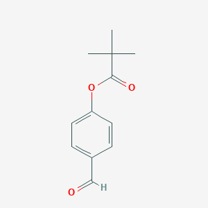 Propanoic acid, 2,2-dimethyl-, 4-formylphenyl ester Propanoic acid, 2,2-dimethyl-, 4-formylphenyl ester