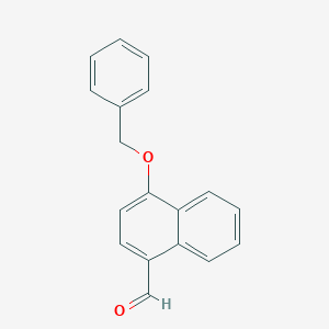 1-Naphthalenecarboxaldehyde, 4-(phenylmethoxy)- 1-Naphthalenecarboxaldehyde, 4-(phenylmethoxy)-