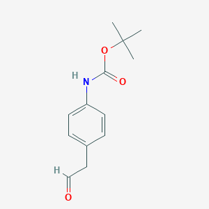 4-tertbutyloxycarbonyl-aminophenylacetaldehyde 4-tertbutyloxycarbonyl-aminophenylacetaldehyde