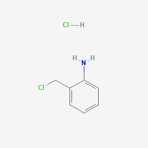 Benzenamine, 2-(chloromethyl)-, hydrochloride (1:1) Benzenamine, 2-(chloromethyl)-, hydrochloride (1:1)