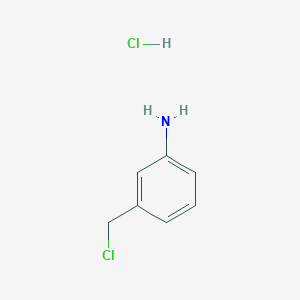 Benzenamine, 3-(chloromethyl)-, hydrochloride (1:1) Benzenamine, 3-(chloromethyl)-, hydrochloride (1:1)