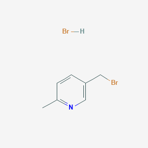 Pyridine, 5-(bromomethyl)-2-methyl-, hydrobromide (1:1) Pyridine, 5-(bromomethyl)-2-methyl-, hydrobromide (1:1)