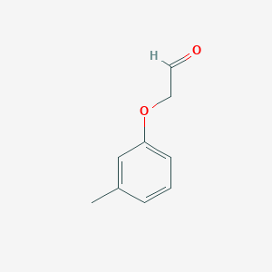 Acetaldehyde, (3-methylphenoxy)- Acetaldehyde, (3-methylphenoxy)-
