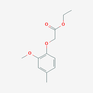 Acetic acid, (2-methoxy-4-methylphenoxy)-, ethyl ester Acetic acid, (2-methoxy-4-methylphenoxy)-, ethyl ester