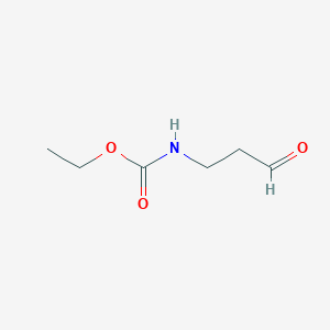 Carbamic acid, (3-oxopropyl)-, ethyl ester Carbamic acid, (3-oxopropyl)-, ethyl ester