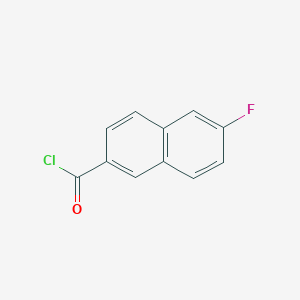 2-Naphthalenecarbonyl chloride, 6-fluoro- 2-Naphthalenecarbonyl chloride, 6-fluoro-