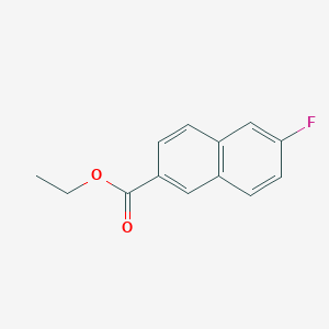 2-Naphthalenecarboxylic acid, 6-fluoro-, ethyl ester 2-Naphthalenecarboxylic acid, 6-fluoro-, ethyl ester
