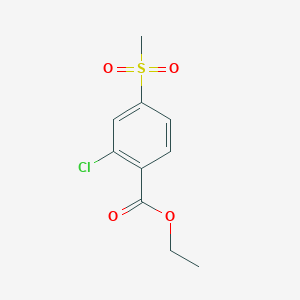 Benzoic acid, 2-chloro-4-(methylsulfonyl)-, ethyl ester Benzoic acid, 2-chloro-4-(methylsulfonyl)-, ethyl ester