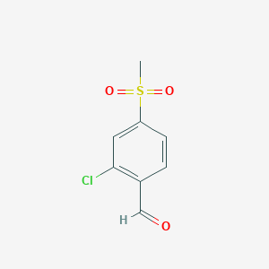 Benzaldehyde, 2-chloro-4-(methylsulfonyl)- Benzaldehyde, 2-chloro-4-(methylsulfonyl)-