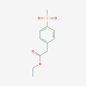 Benzeneacetic acid, 4-(methylsulfonyl)-, ethyl ester Benzeneacetic acid, 4-(methylsulfonyl)-, ethyl ester