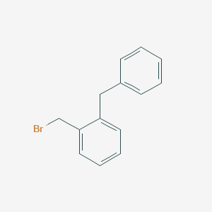 Benzene, 1-(bromomethyl)-2-(phenylmethyl)- Benzene, 1-(bromomethyl)-2-(phenylmethyl)-