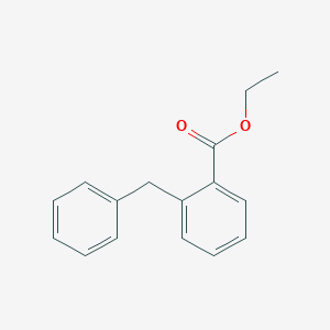 Benzoic acid, 2-(phenylmethyl)-, ethyl ester Benzoic acid, 2-(phenylmethyl)-, ethyl ester