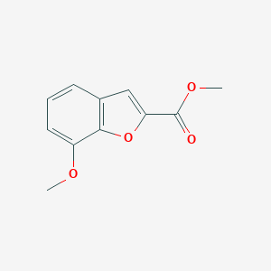 2-Benzofurancarboxylic acid, 7-methoxy-, methyl ester 2-Benzofurancarboxylic acid, 7-methoxy-, methyl ester