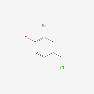 Benzene, 2-bromo-4-(chloromethyl)-1-fluoro- Benzene, 2-bromo-4-(chloromethyl)-1-fluoro-