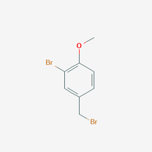 2-bromo-4-(bromomethyl)-1-methoxybenzene 2-bromo-4-(bromomethyl)-1-methoxybenzene
