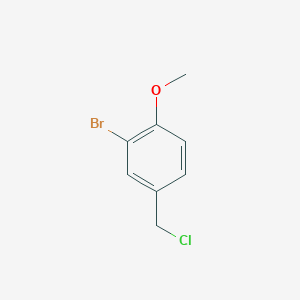 2-bromo-4-(chloromethyl)-1-methoxybenzene 2-bromo-4-(chloromethyl)-1-methoxybenzene