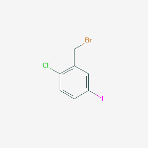 2-Bromomethyl-1-chloro-4-iodo-benzene 2-Bromomethyl-1-chloro-4-iodo-benzene