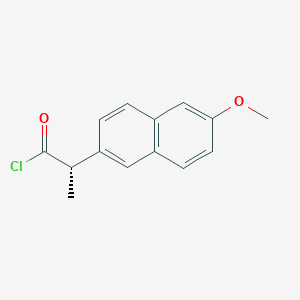 2-Naphthaleneacetyl chloride, 6-methoxy-a-methyl-, (aS)- 