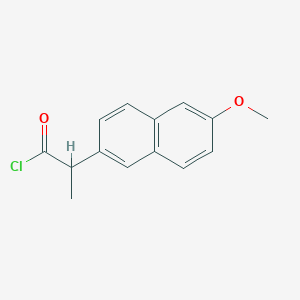2-Naphthaleneacetyl chloride, 6-methoxy-a-methyl- 2-Naphthaleneacetyl chloride, 6-methoxy-a-methyl-