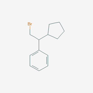 Benzene, (2-bromo-1-cyclopentylethyl)- Benzene, (2-bromo-1-cyclopentylethyl)-