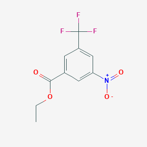 Benzoic acid, 3-nitro-5-(trifluoromethyl)-, ethyl ester